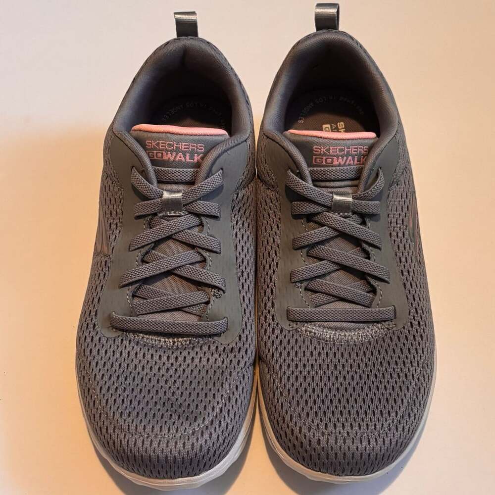 Skechers Go Walk 124985 Gray Pink Women’s Walking Shoes